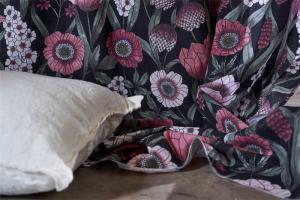 Kuddfodral LINNE, enfärgat, vit