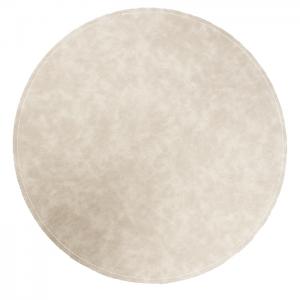 Tablett VEJBY rund skinnimitation, beige