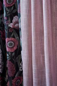 Gardinlängd BRUCE, enfärgad, stl. 2x140x250cm, Rosa