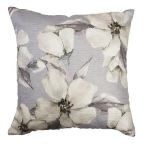 Kuddfodral HOPE chenille storblommig, blå