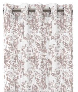 Gardinlängd BLOMMIGT, rosa
