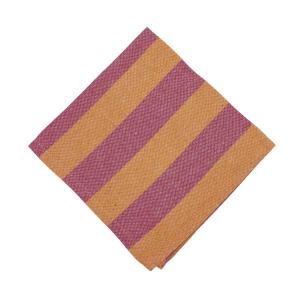 Tygservett eller liten duk AMALIA, bredrandig i orange och rosa