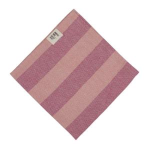 Tygservett eller liten duk AMALIA, bredrandig i ljusrosa och rosa