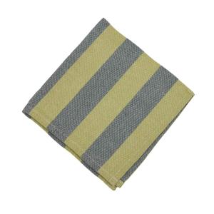 Tygservett eller liten duk AMALIA, bredrandig i mörkgrön och lime