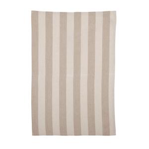 Kökshandduk AMALIA, bredrandig i linnefärg och offwhite