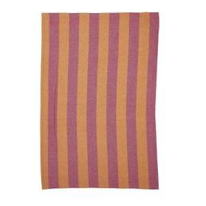 Kökshandduk AMALIA, bredrandig i orange och rosa