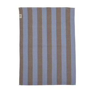 Kökshandduk AMALIA, bredrandig i brunt och blått