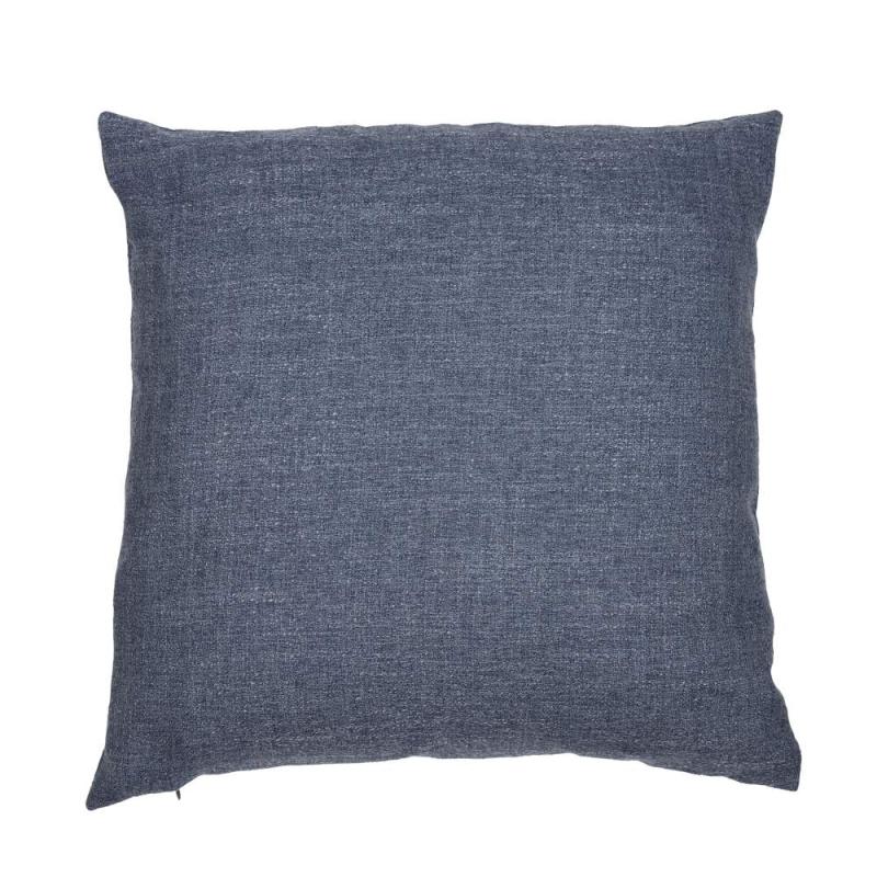 Kuddfodral RIO, enfärgad med struktur i tyget i marinblått