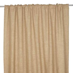 Gardin RIO, enfärgad med struktur i tyget i havregult