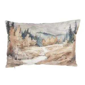 Kuddfodral LANDSCAPE med landskapsmotiv i bruna nyanser