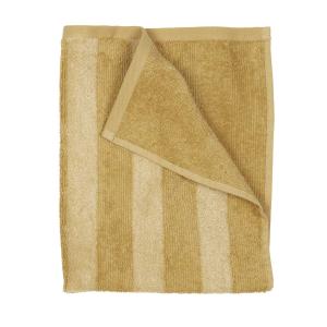 Frotté STRIPE randig handduk i ljusgult, finns i tre olika storlekar