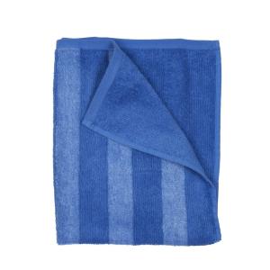 Frotté STRIPE randig handduk i kornblå finns i tre olika storlekar