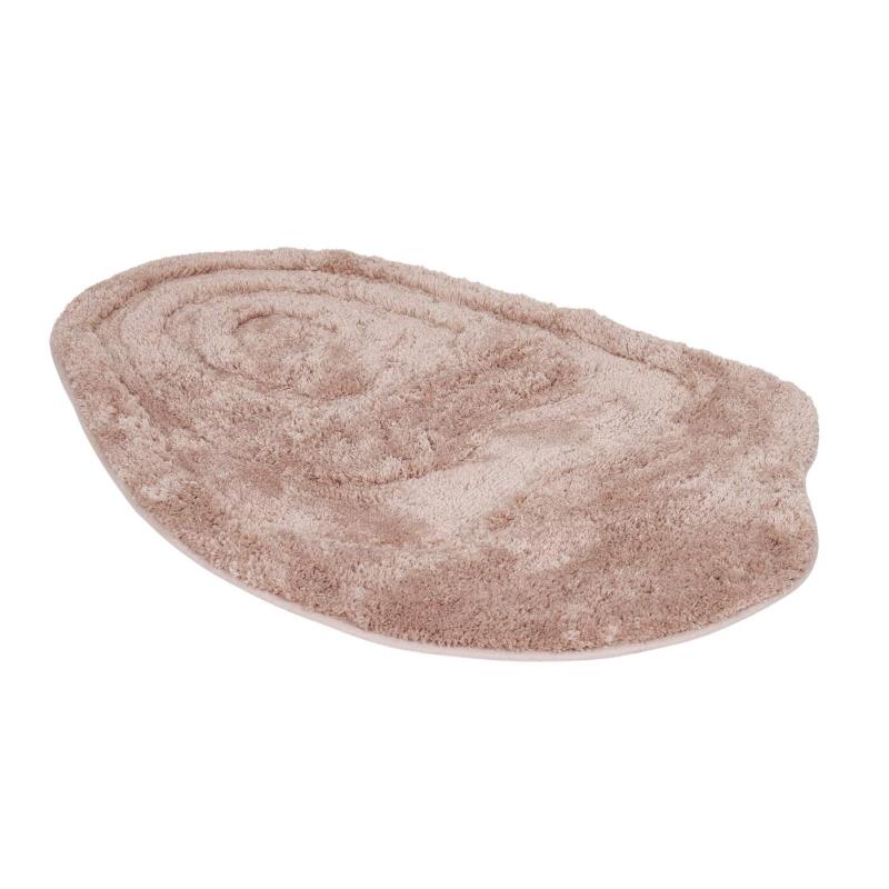 Stor Badrumsmatta ROSS, mjuk och skön i asymmetriskt form i rosa