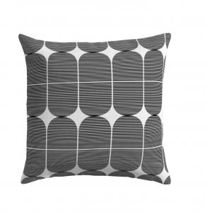 Kuddfodral POPPY, grafiskt mönster, svart/vit