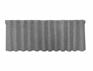 Gardinkappa ALBA i lin, enfärgad grå