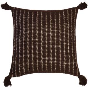 Kuddfodral BENJI, med tofsar, brun