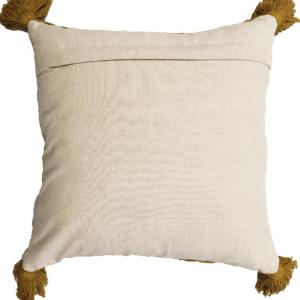 Kuddfodral BENJI, med tofsar, guld