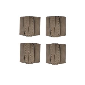 Servettring VEJBY 4-pack, skinnimitation, nougat