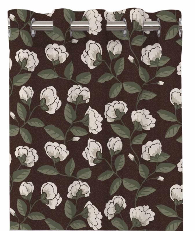 Gardinlängd OTHELIA 2x120x240 cm, brun/vit