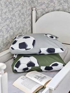 Bäddset FOTBOLL, 2-dels, grön