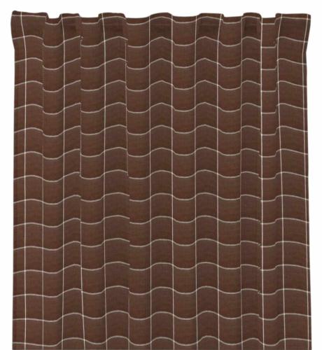 Gardinlängd NEA BIG 2x120x250cm rutig, brun