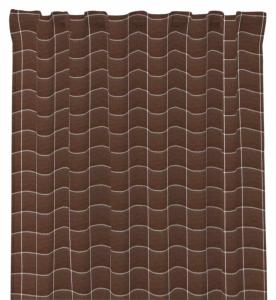 Gardinlängd NEA BIG 2x120x250cm rutig, brun