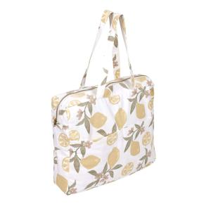 Tygväska, bärkasse AMALFI med gula citroner