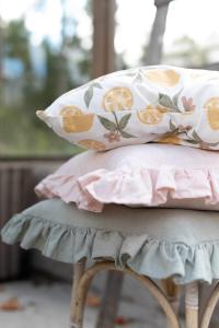 Kuddfodral AMALFI med gula citroner