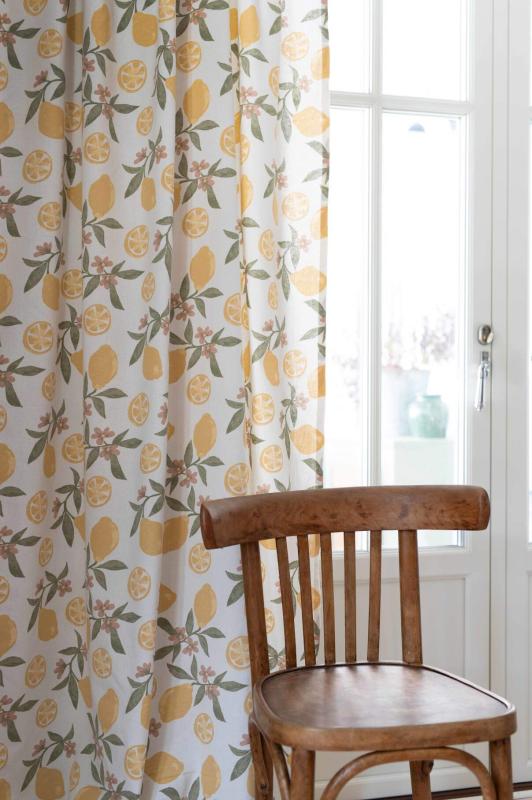 Gardin AMALFI med gula citroner