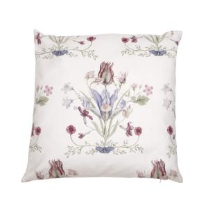 Kuddfodral VENDELA med blommor i bukettliknande mönster på offwhite bottenfärg