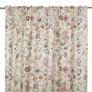Gardin ALMA med rosa blommor på gul bottenfärg