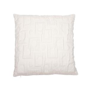 Kuddfodral COLLIN, grafiskt bubbligt rutmönster i offwhite