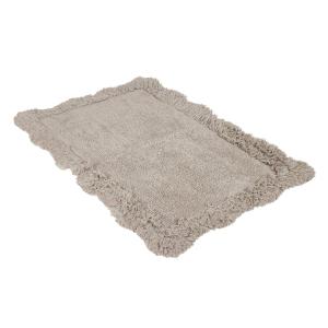 Matta JAZZ, med bågad tuftad kant i sandfärg