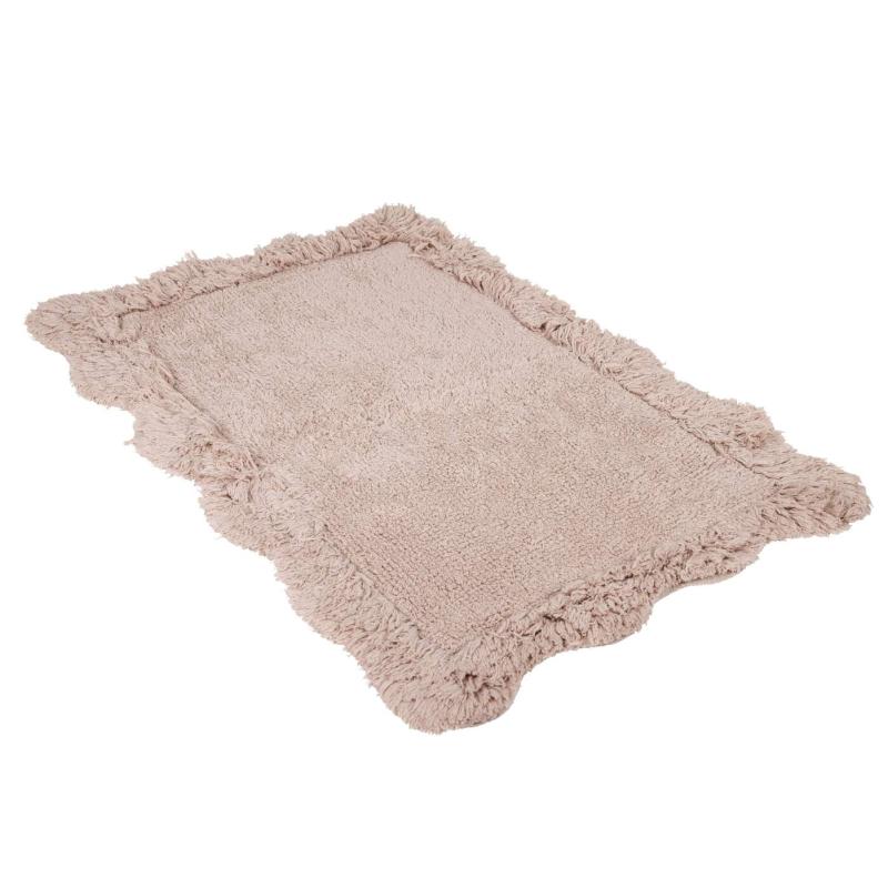 Matta JAZZ, med bågad tuftad kant i rosa