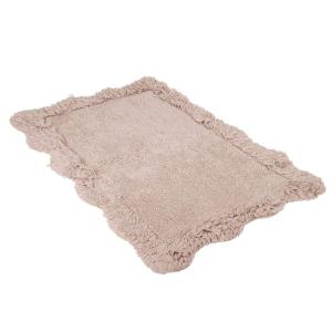 Matta JAZZ, med bågad tuftad kant i rosa