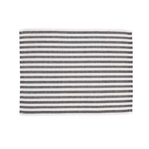 Bordstablett, tallriksunderlägg NINA, randig i offwhite och svart