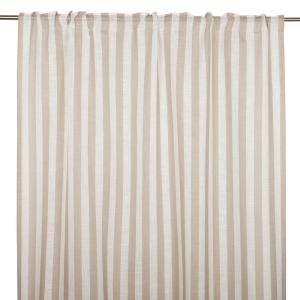 Gardin DISA, skir, bredrandig i offwhite och greige