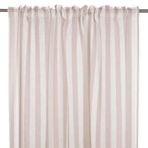 Gardin DISA, skir, bredrandig i offwhite och rosa