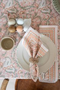 Servettring BOB i fyrpack, omsvept av jute och raffia