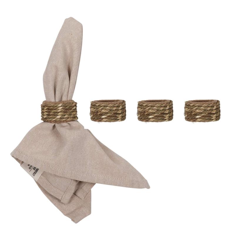 Servettring BOB i fyrpack, omsvept av jute och raffia