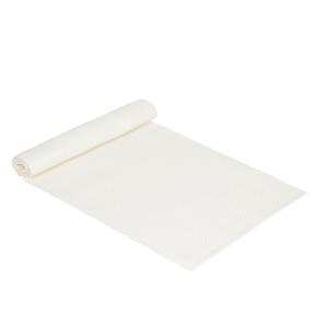 Bordslöpare TIM med vävda ränder i tvåfärgat garn i retrostil i offwhite