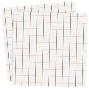 Pappersservett ERNST RUTIGA, servett med rutor i brunt