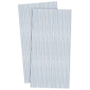 Pappersservett ERNST RANDIG, avlång servett med smala ränder i blått