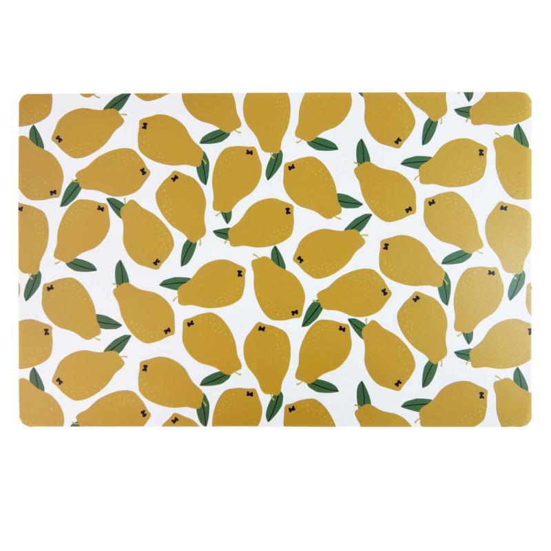 Tablett CITRON 28x43 cm, gula citroner