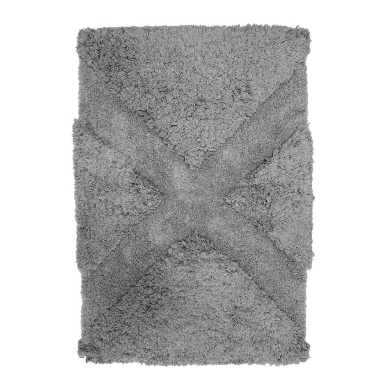 Badrumsmatta LUXOR 60x90 cm, enfärgad grå