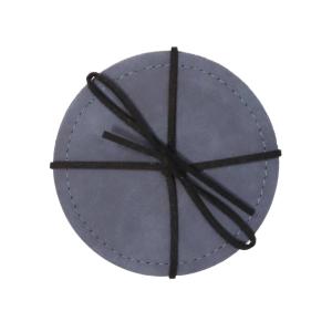 Glasunderlägg VEJBY 4-pack skinnimitation, blå