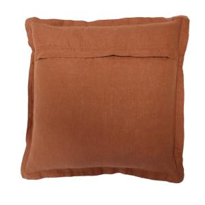 Kuddfodral LINNE enfärgat, 45x45cm, cognac