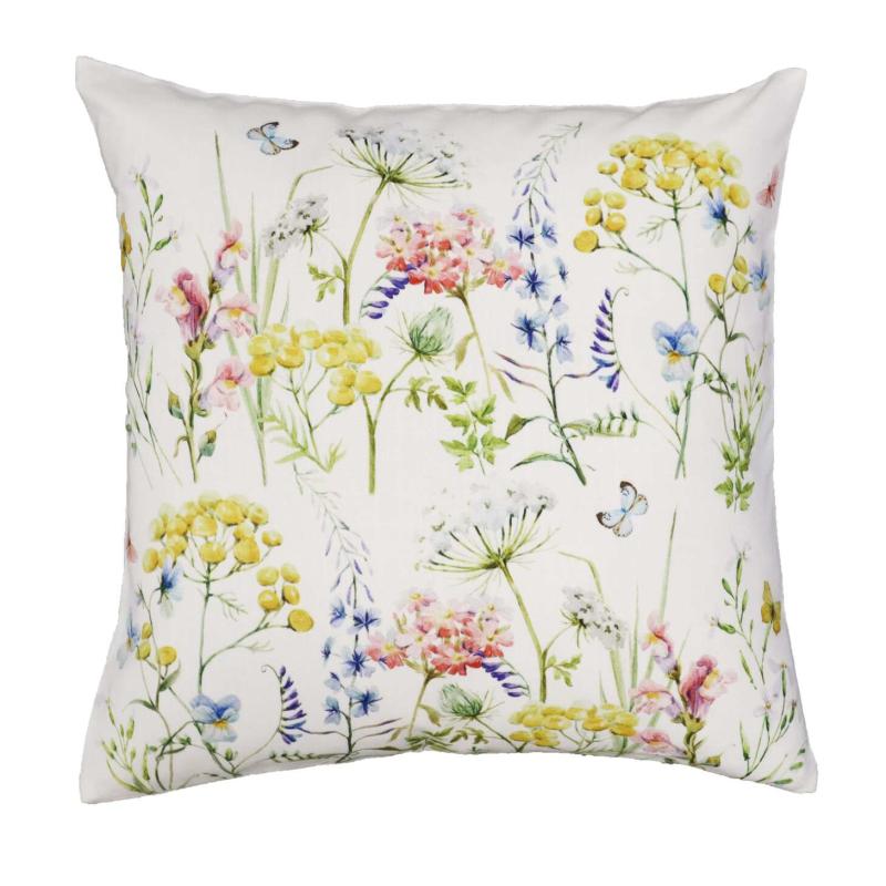 Kuddfodral MEADOW 45x45 cm, sommarblomster, multi