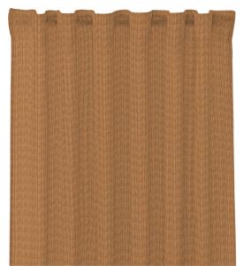 Gardinlängd EDDIE stl. 2x140x250 cm, smalrandig manchester, cognac