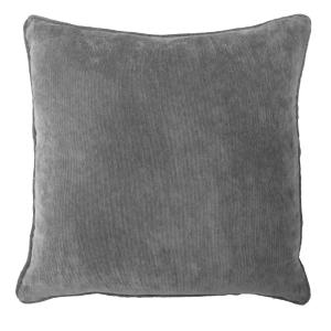 Kuddfodral EDDIE, enfärgad, smalspårig manchester, mörkgrå